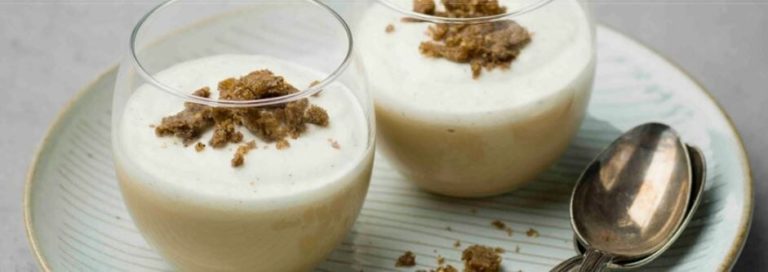 cappuccino con crumble de café