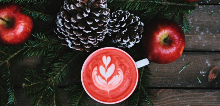 Café con leche de Navidad