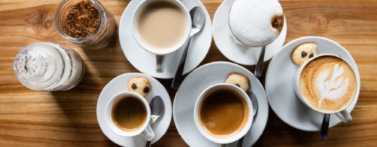 café en el desayuno