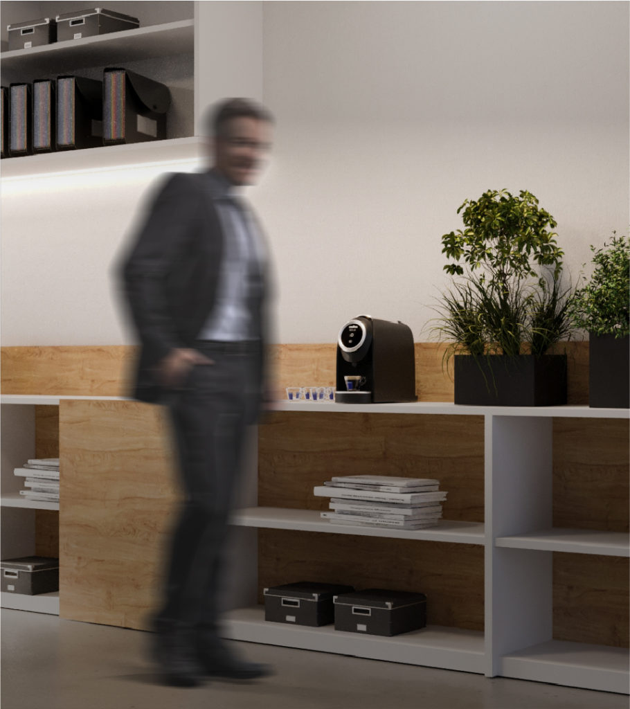 cafetera en despacho