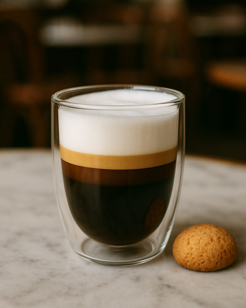 vaso de espresso macchiatto