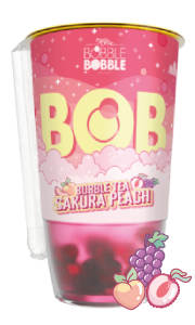 bob bubble tea sakura peach 2025
