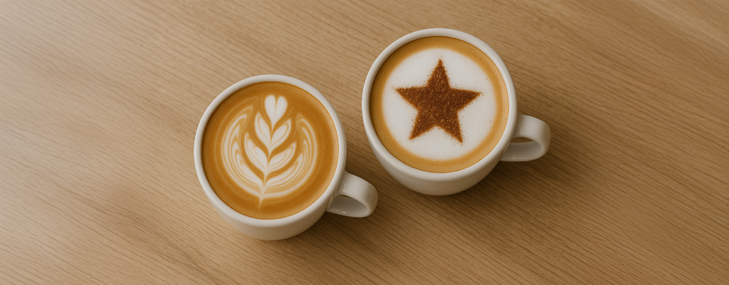 como hacer dibujos en el café