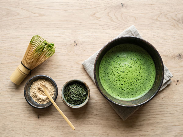 matcha polvo antioxidantes catequinas L-teanina ginseng propiedades