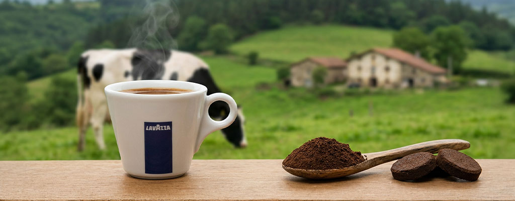 posos de café Lavazza convertidos en pienso para ganado en Euskadi proyecto ECOFFEED