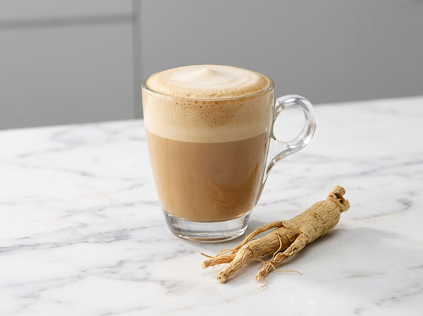 café al ginseng crema densa raíz ginseng Panax propiedades energizantes