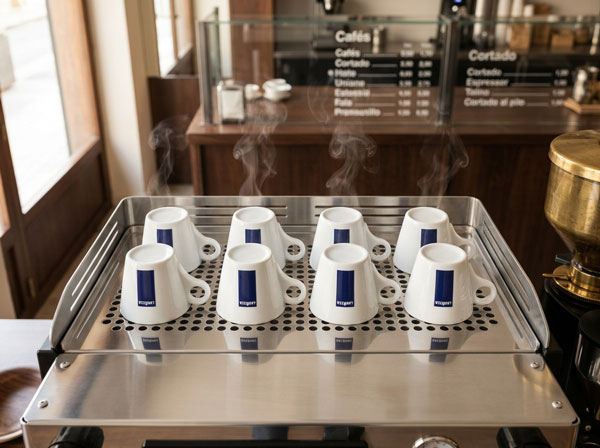 calentador tazas máquina espresso profesional precalentar taza servicio cafetería