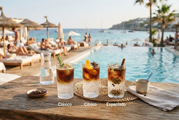 diferentes recetas de cafe con tónica, coffee tonic