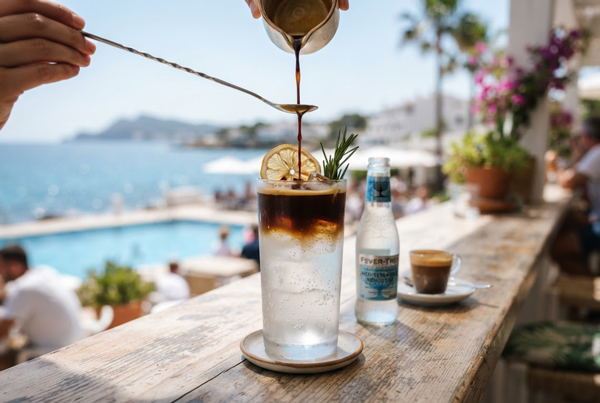 coffee tonic copa estratificado espresso tónica beach club hotel España verano