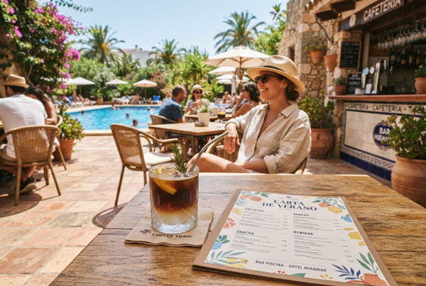 tonic terraza cafetería hostelería verano carta bebidas España